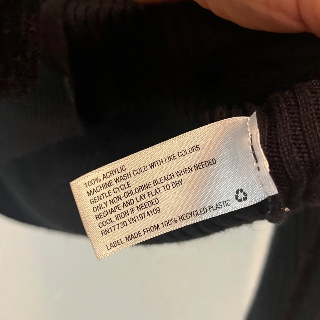 Wild fable Women’s Cropped Black cardigan rib knit ribbed Size Medium - Image 4