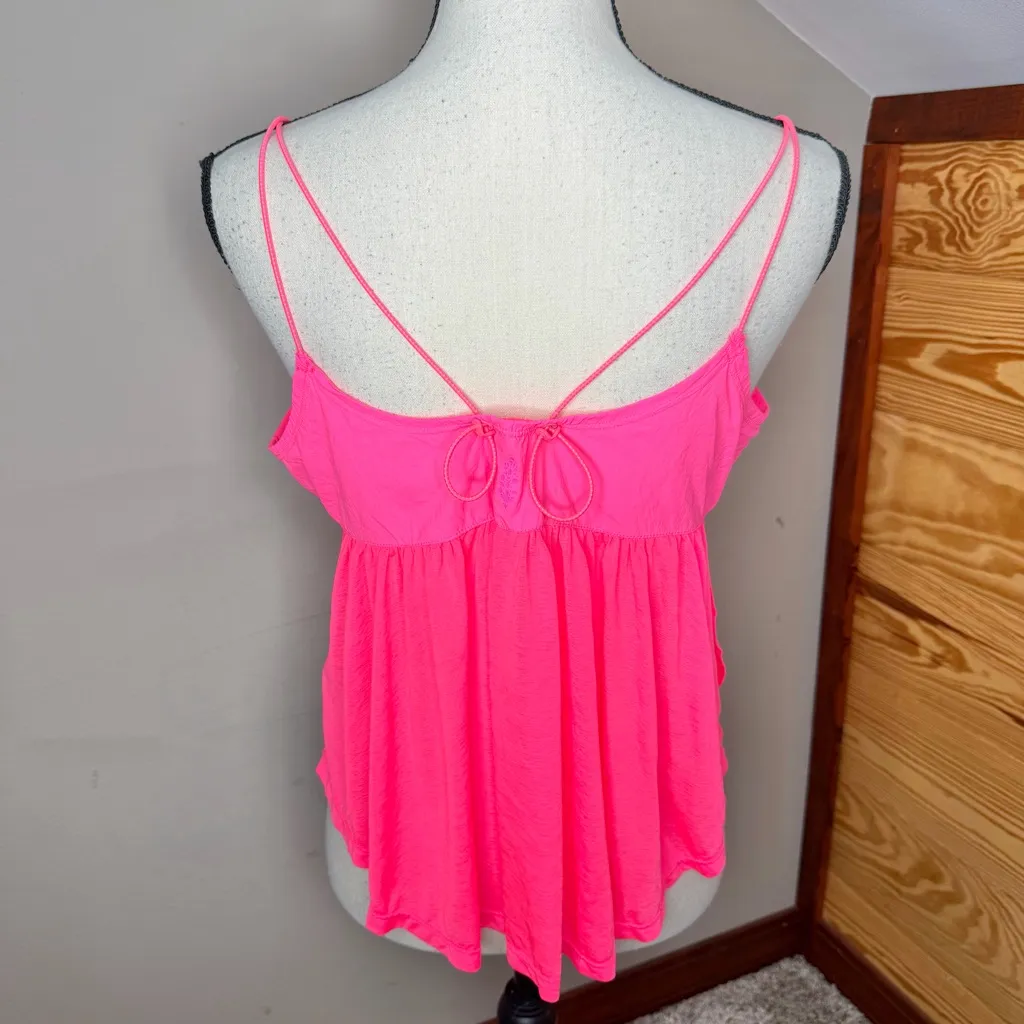 Free People Movement Catch My Drift Tank Top Popsicle Pink Small S OB1264447 - Image 3