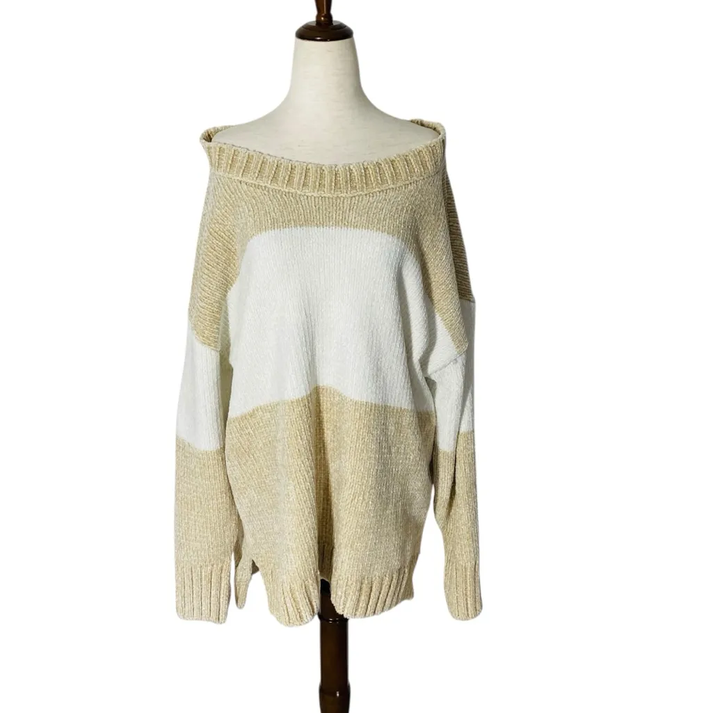 AERIE OFFLINE Chenille Colorblock Sweater - Image 3