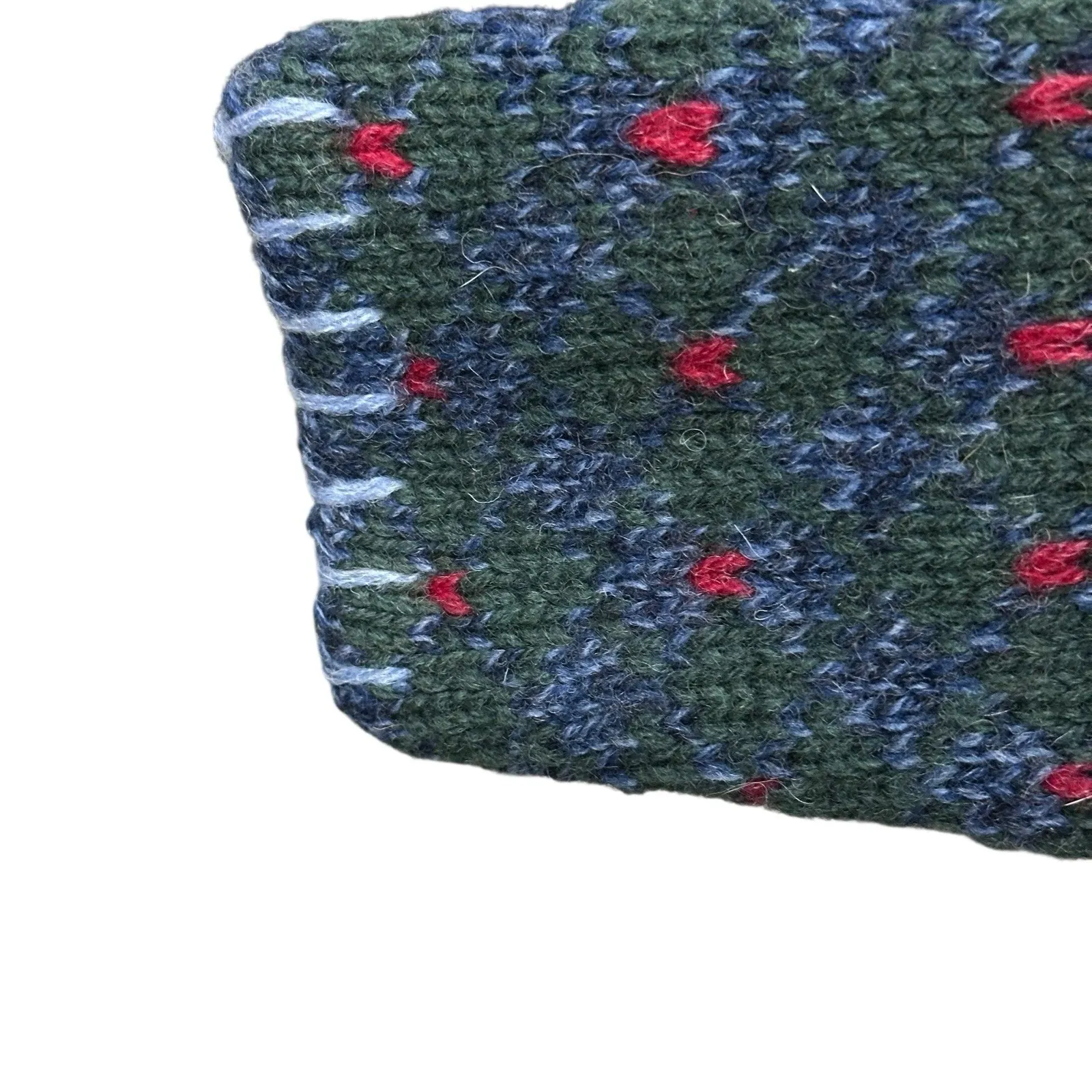 Vtg Liz Claiborne 80s 90s Ugly Cosby Granny Sweater Xmas Hand Knitted Wool SZ M - Image 4