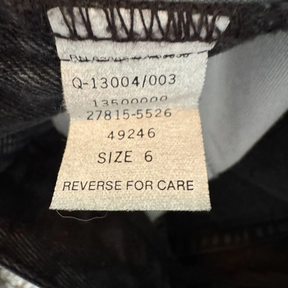 Ruff Hewn | 100% Cotton Black Jeans Vintage High Rise Size 6 New with Tag - Image 6