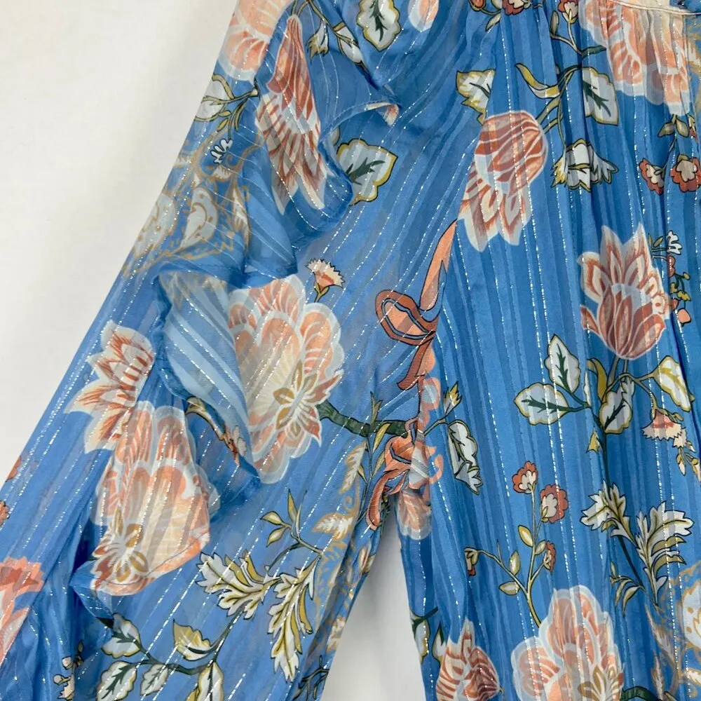 Ramy Brook Printed Hamilton Blouson Sleeve Mini Dress Long Sleeves Size Small - Image 7