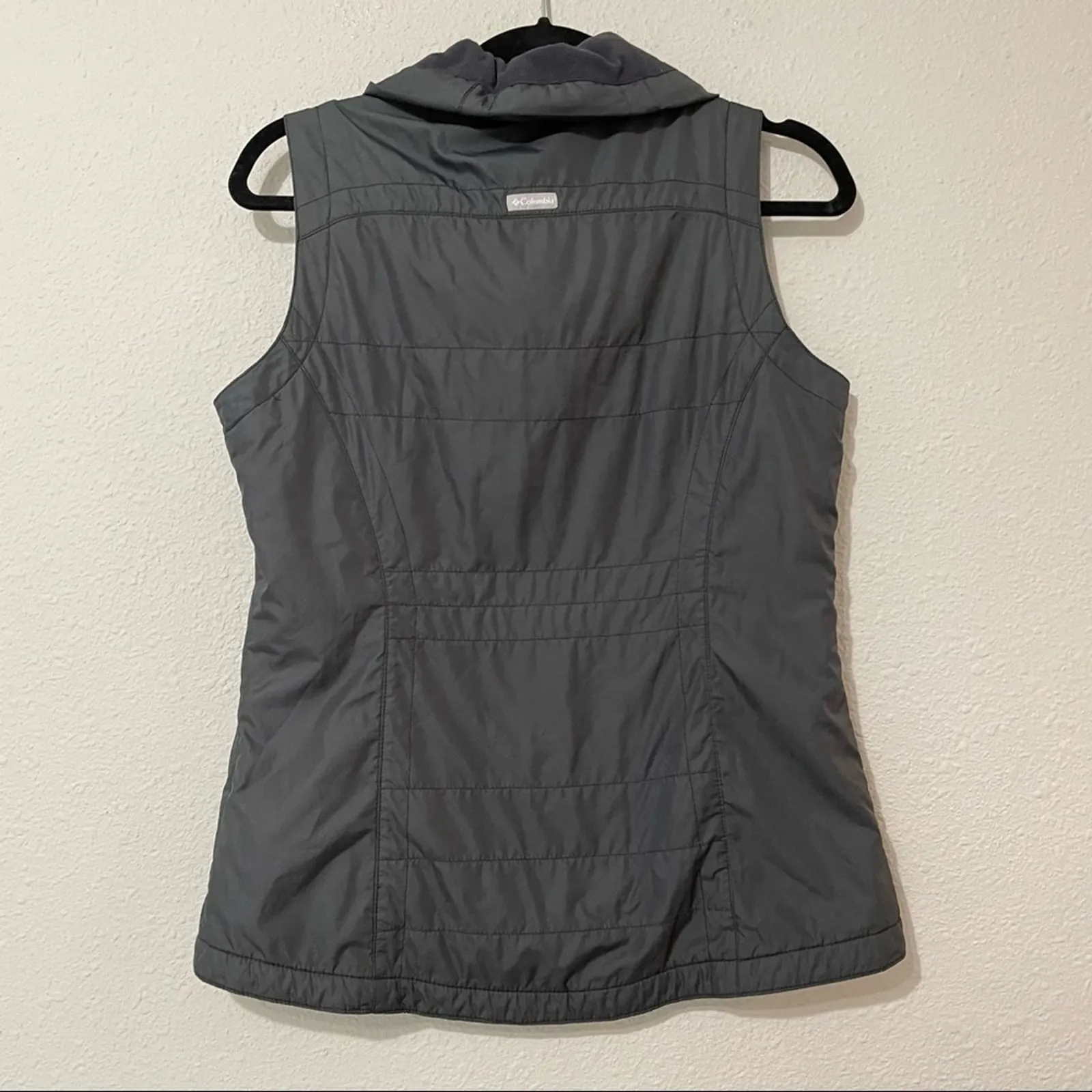 Columbia Grey Full Zip Cowl Neck Womans Vest S Gorpcore - Image 11