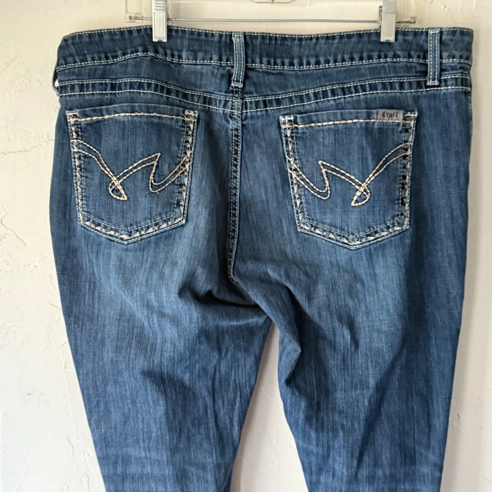 Cruel Girl Jeans Plus Size 19 Dark Wash Bootcut Western Embroidered‎ Pockets - Image 2