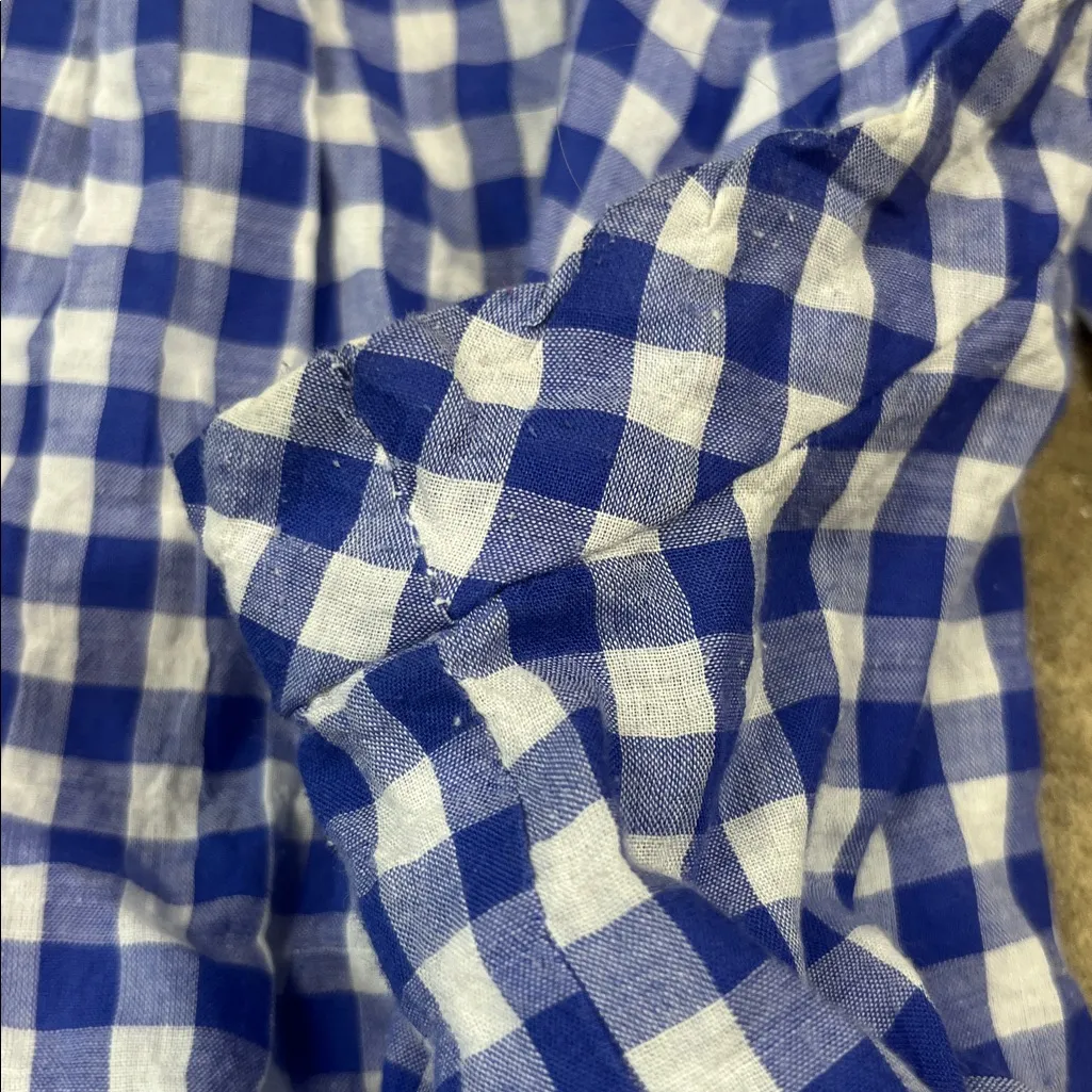 Koch Blue Gingham Sleeveless sailor themed Blouse
Size: Small - Image 6