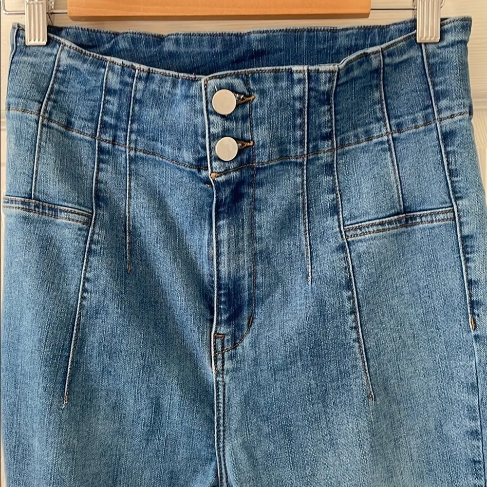 Oli & Hali Stretch Bootcut High Rise Flare Jeans Women's Size Large Blue - Image 4