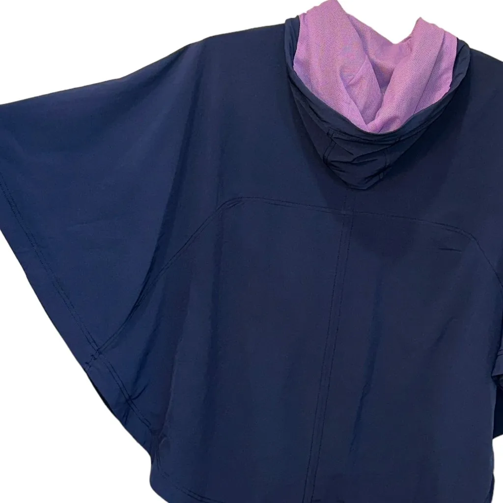 The North Face Vida Poncho Hooded Cosmic Blue Size XS Rain Outdoor Weather‎ Hood - Image 6