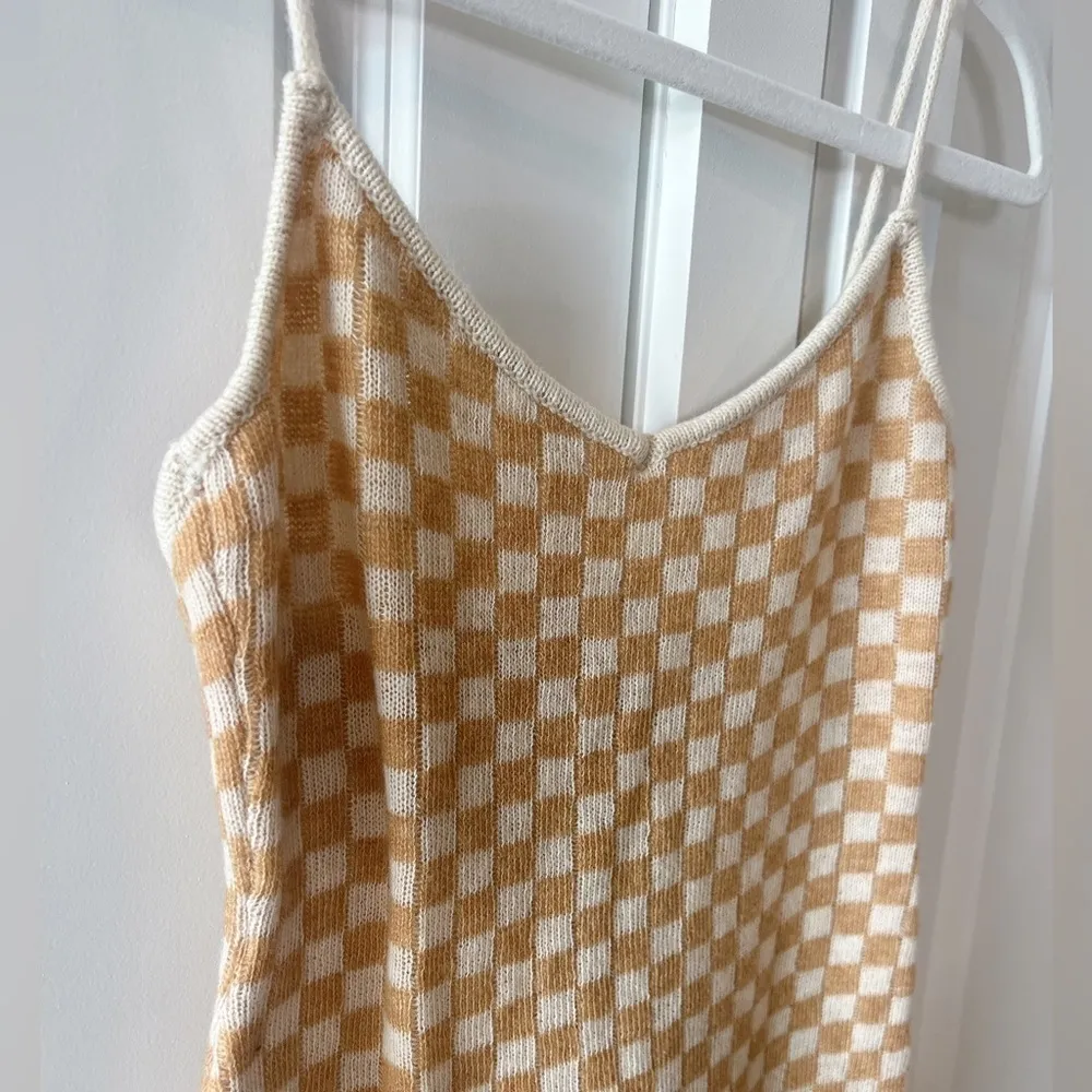 EMORY PARK Yara Wool Blend Checkered Mini Sweater Tank Dress | Small‌‌‌‌‌‌‌ - Image 4