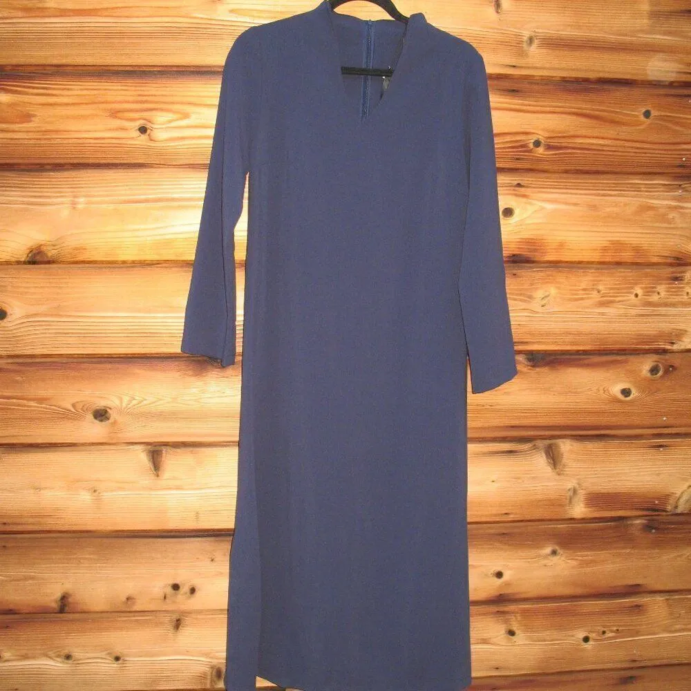 NWT Blue V Neck Stretch Tunic Dress Size XS - Image 3