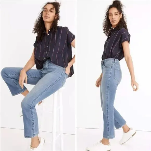 NEW Madewell Cali Demi-Boot Jeans in Dorrance‎ Wash, 25 - Image 3