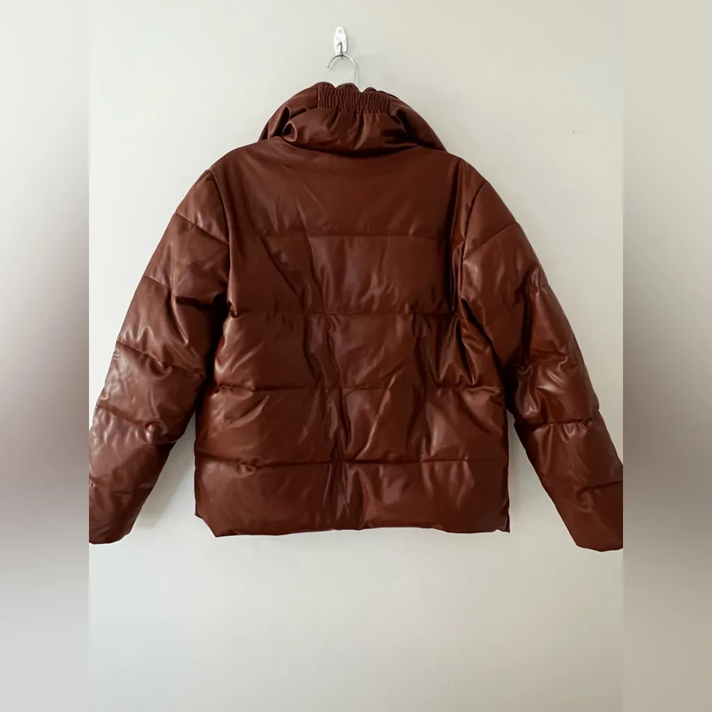 Like new! UNREAL FUR Major Tom Puffer Jacket, size M Brown Size M - Image 5