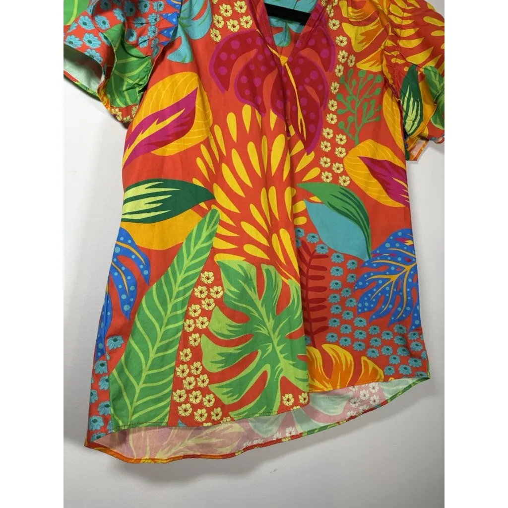 MAUDE VIVANTE Colorful Flutter Sleeve V - Image 3