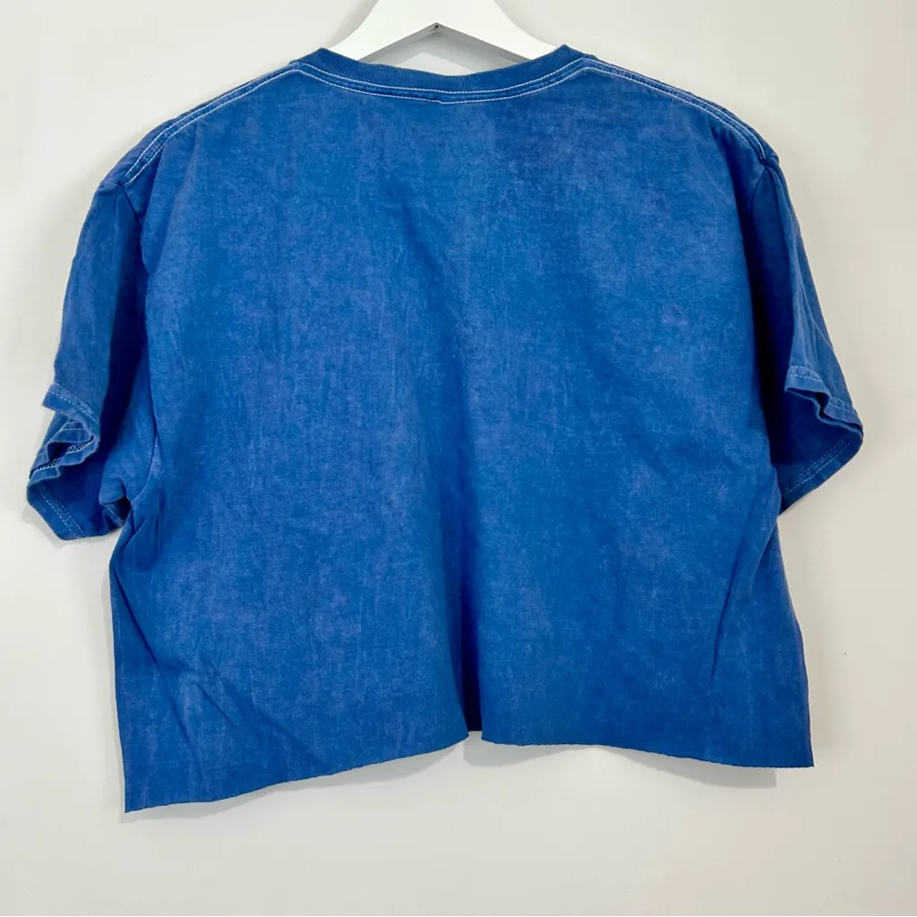 Ford Women’s Bronco Short Sleeve Cotton Graphic Cropped Tee Blue Size Large NWOT - Image 6