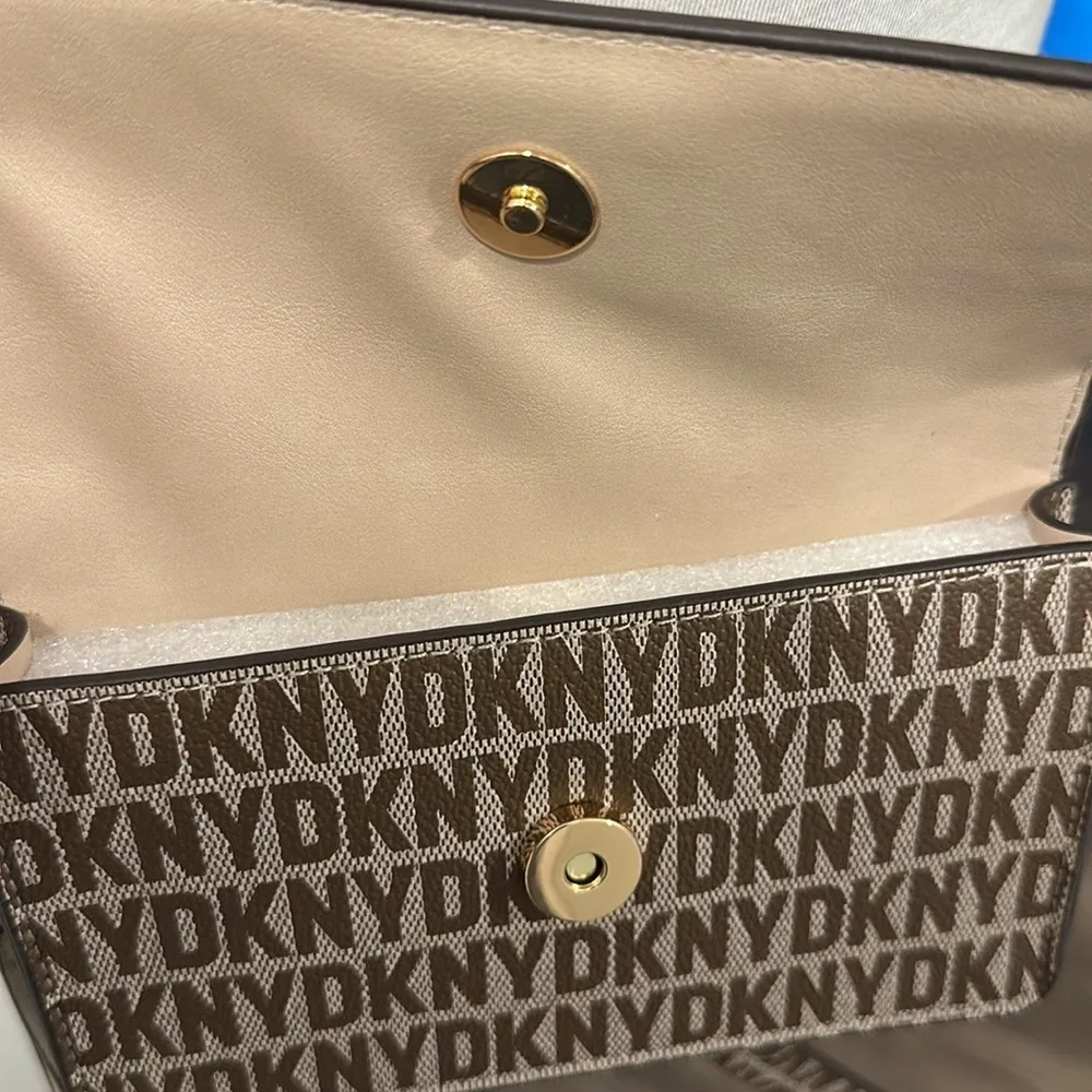 NWT DKNY Brown Logo Belt Bag / wristlet - Image 5