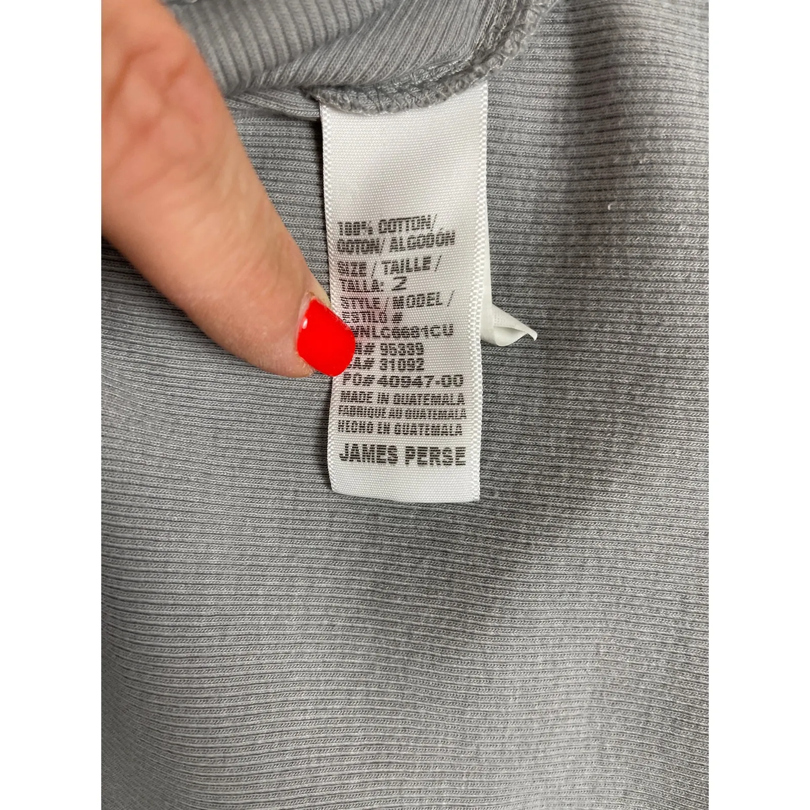 James Perse Ribbed Stretchy Gray Midi A-Line Dress Size‎ Medium - Image 5