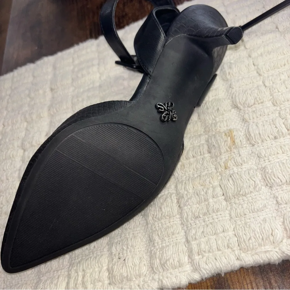 Simply Vera by Vera Wang Ankle Strap Heels Size 10 Black - Image 7