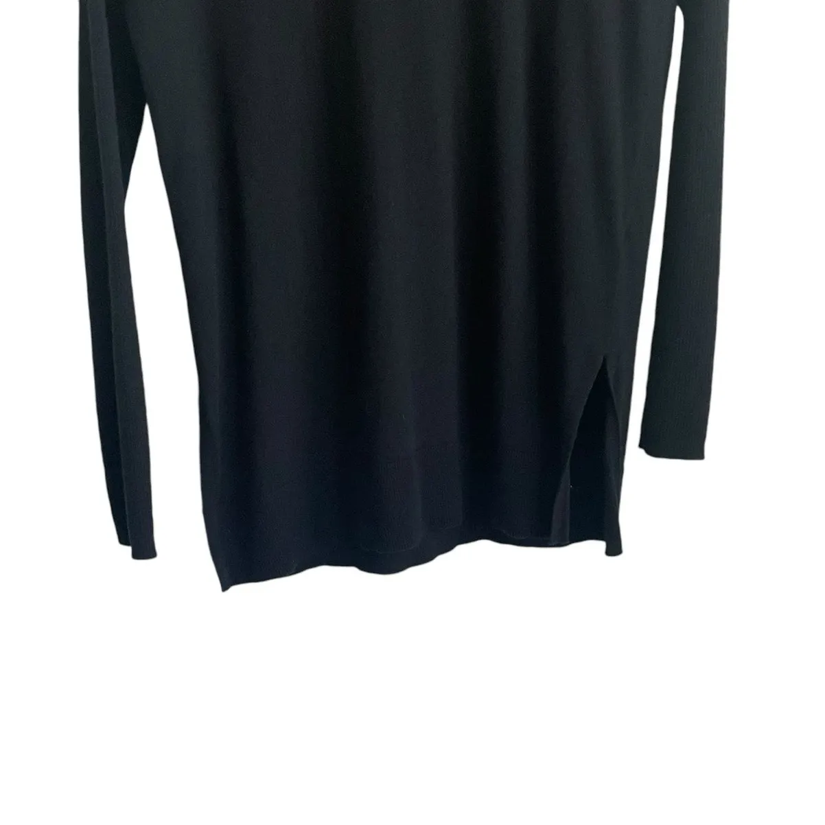 Caslon Women Tunic Sweater S‎ Black Cowl Neck Soft Classic Minimalistic Neutral - Image 4