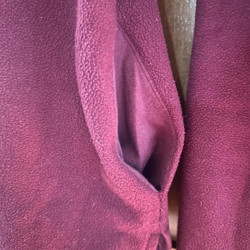 Victoria Secret Pink Women's Casual Half Zip Pullover Sweater Burgundy Small - Image 5