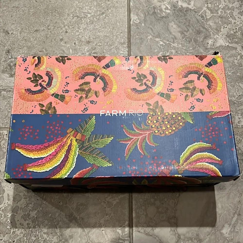 FARM Rio Paradise Bead Embellished Espadrille Platform Shoes Size 11 NWT+DustBag - Image 14