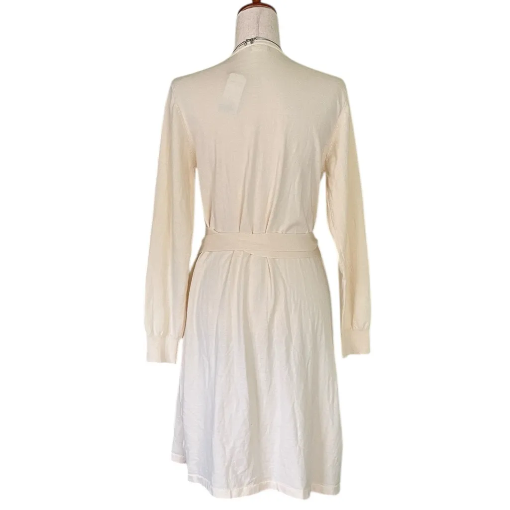 Lascana Cream Wrap Sweater Dress Size 8 - Image 10