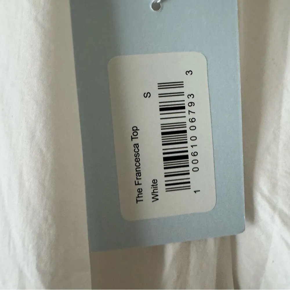 Hill House The Francesca Top White 100% Cotton Short Sleeve Hi Lo Blouse S NWT - Image 5