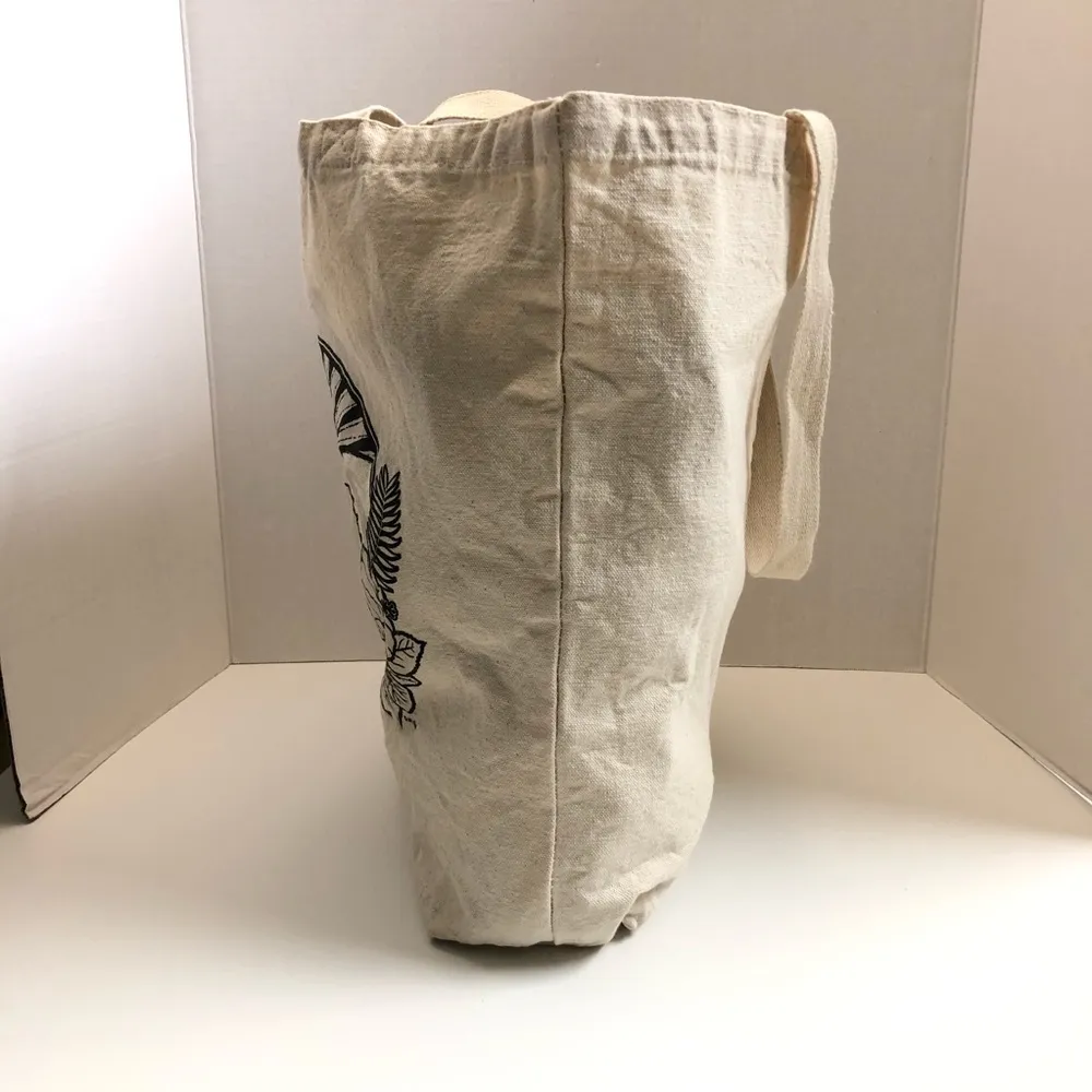 Del Sol Tote Canvas Hawaiian Flower Sun Wave Color Changing Sun Rainbow Y2K Blue - Image 3