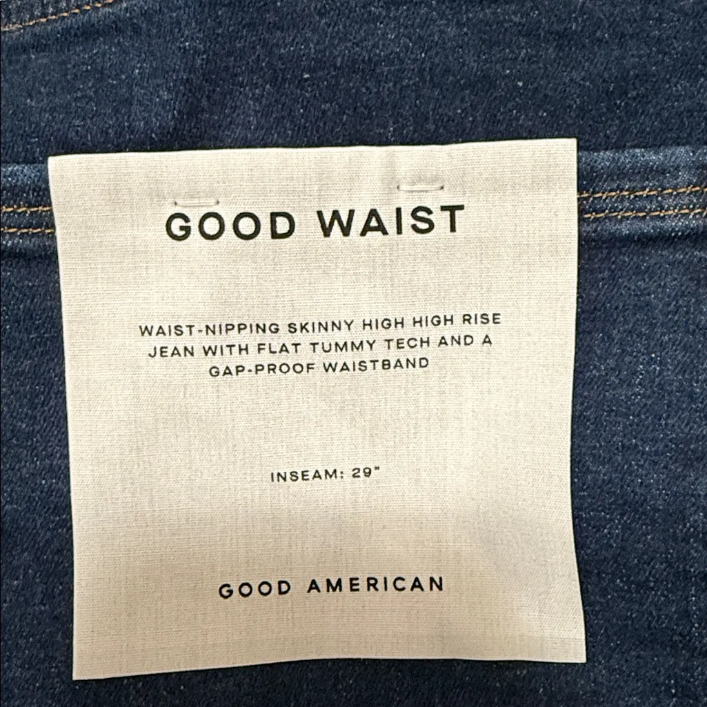 Good American NWT Always fits good legs skinny plus size 28 high rise flat tummy - Image 10