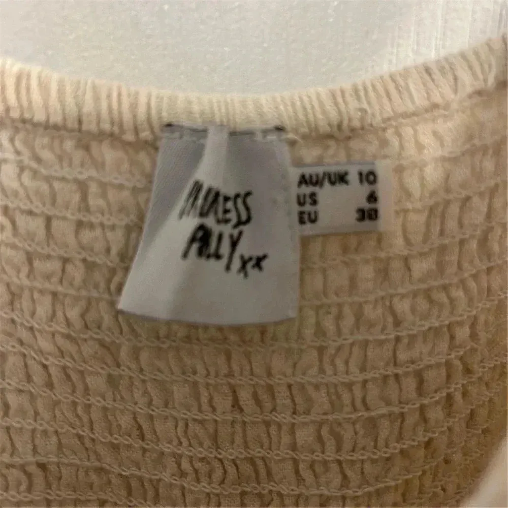 Princess Polly Women's Beige Romper Size 4 Summer V-Neck Tie Front - Image 8