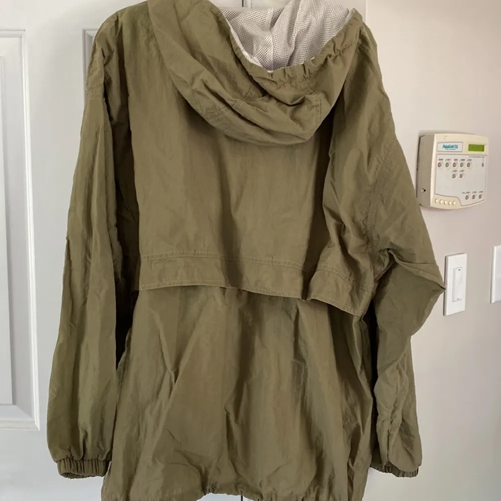 Pacific trail  3/4 Zip Army Green Windbreaker - Image 5