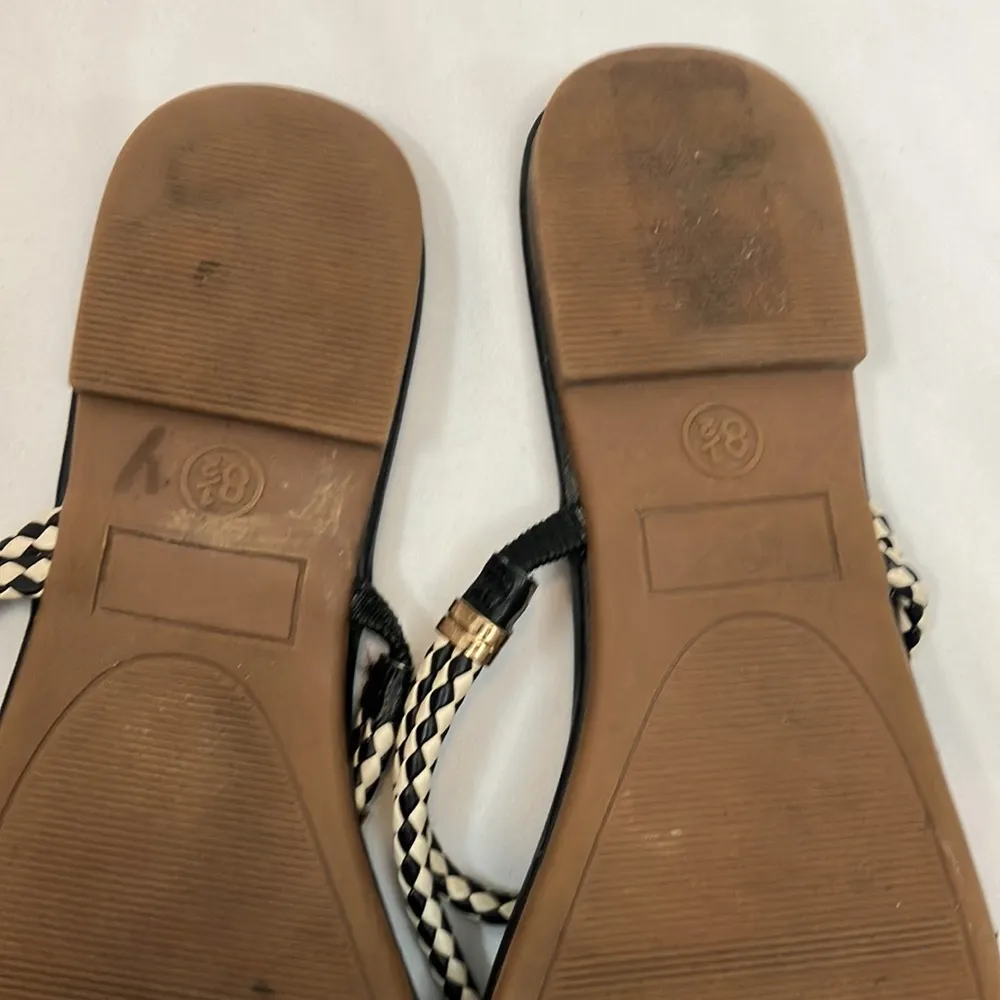 Mossimo Tribal Aztec flip flops Black Size 8.5 - Image 9