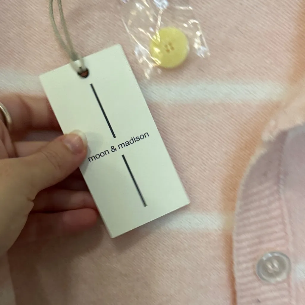 Moon & Madison - Pink Striped Women's Sweater - Image 4