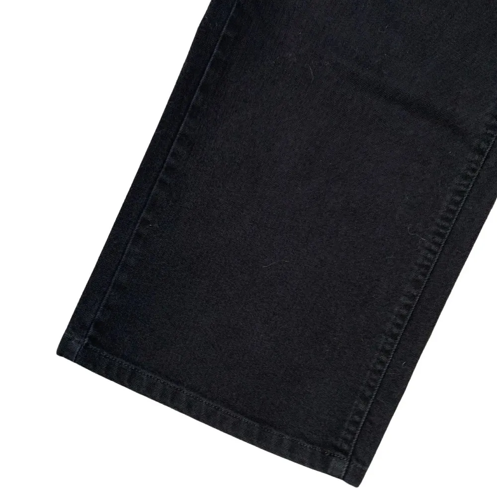 Talbots | Embroidered Black Straight Leg Stretch Vintage Style Jeans Size 8 - Image 6