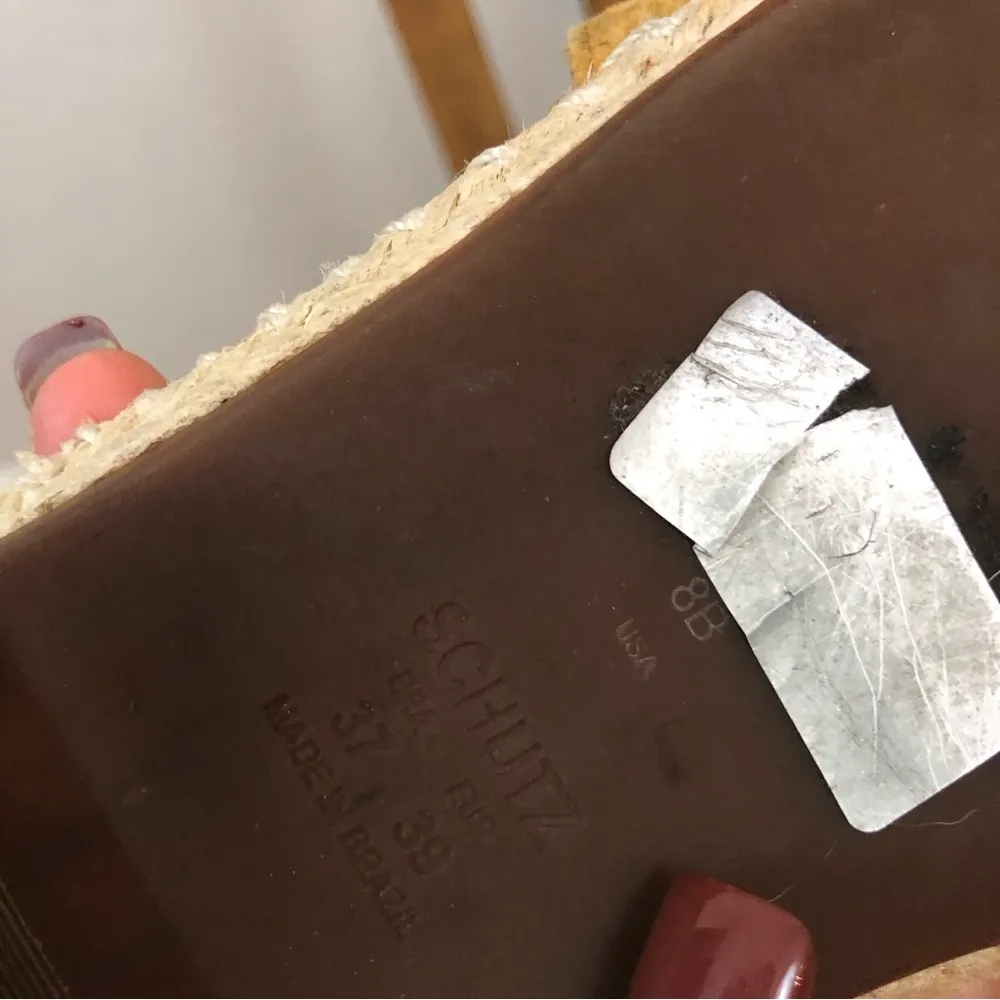 Schutz | Studded Suede Leather Espadrille Ankle Wrap Flat Sandals Size 8 - Image 7