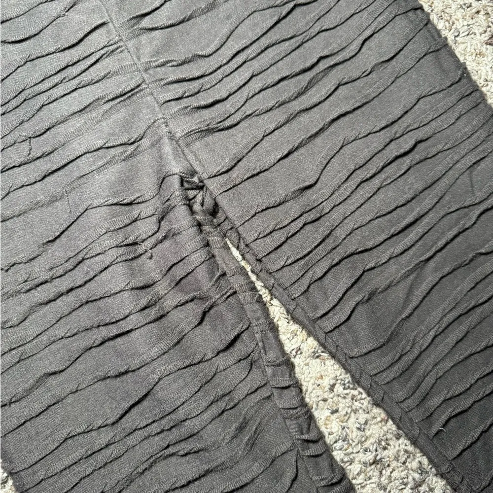 Brown Pleated Jersey Skinny Flared Trousers - Image 4