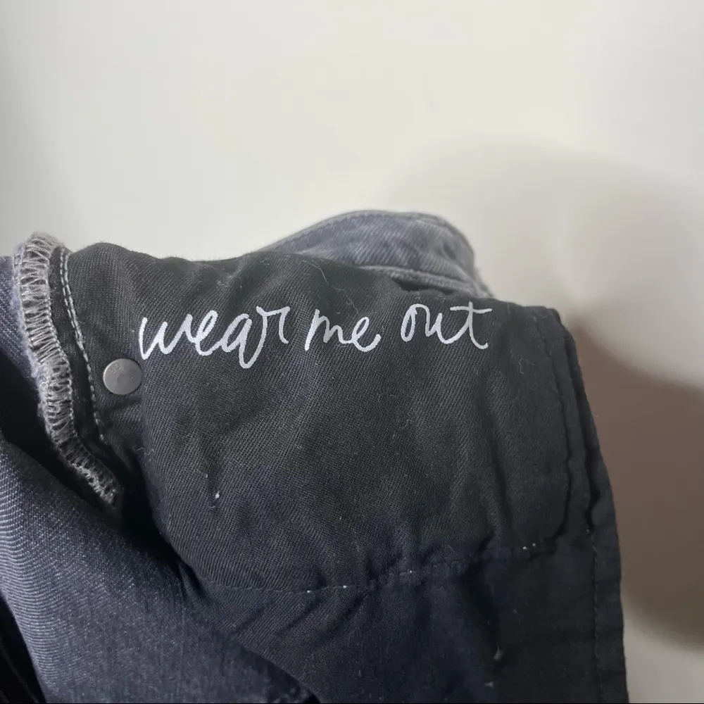 GRLFRND The Helena washed Grey High-Rise Straight-Leg Jeans size 26 - Image 9