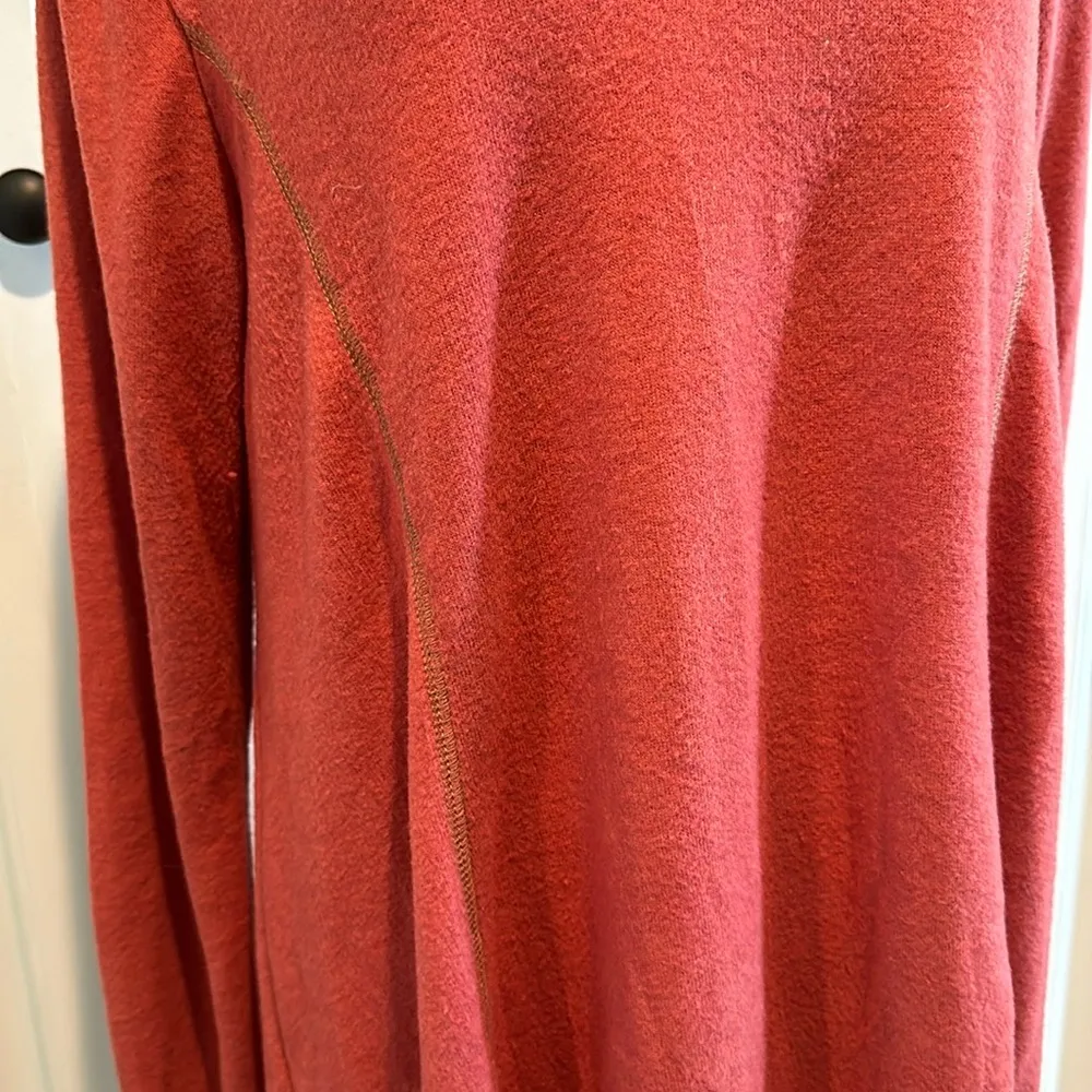 White Birch  Medium Rust Cowl Neck Pullover Tunic Sweater NWOT - Image 4