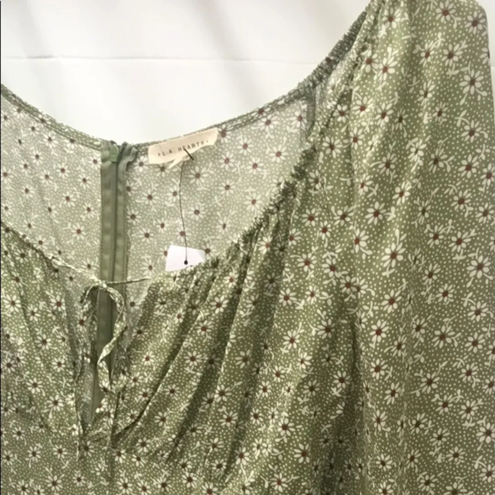 PacSun Women’s LA Hearts Pheasant Style Floral Print Long Sleeve Mini Dress - Image 2