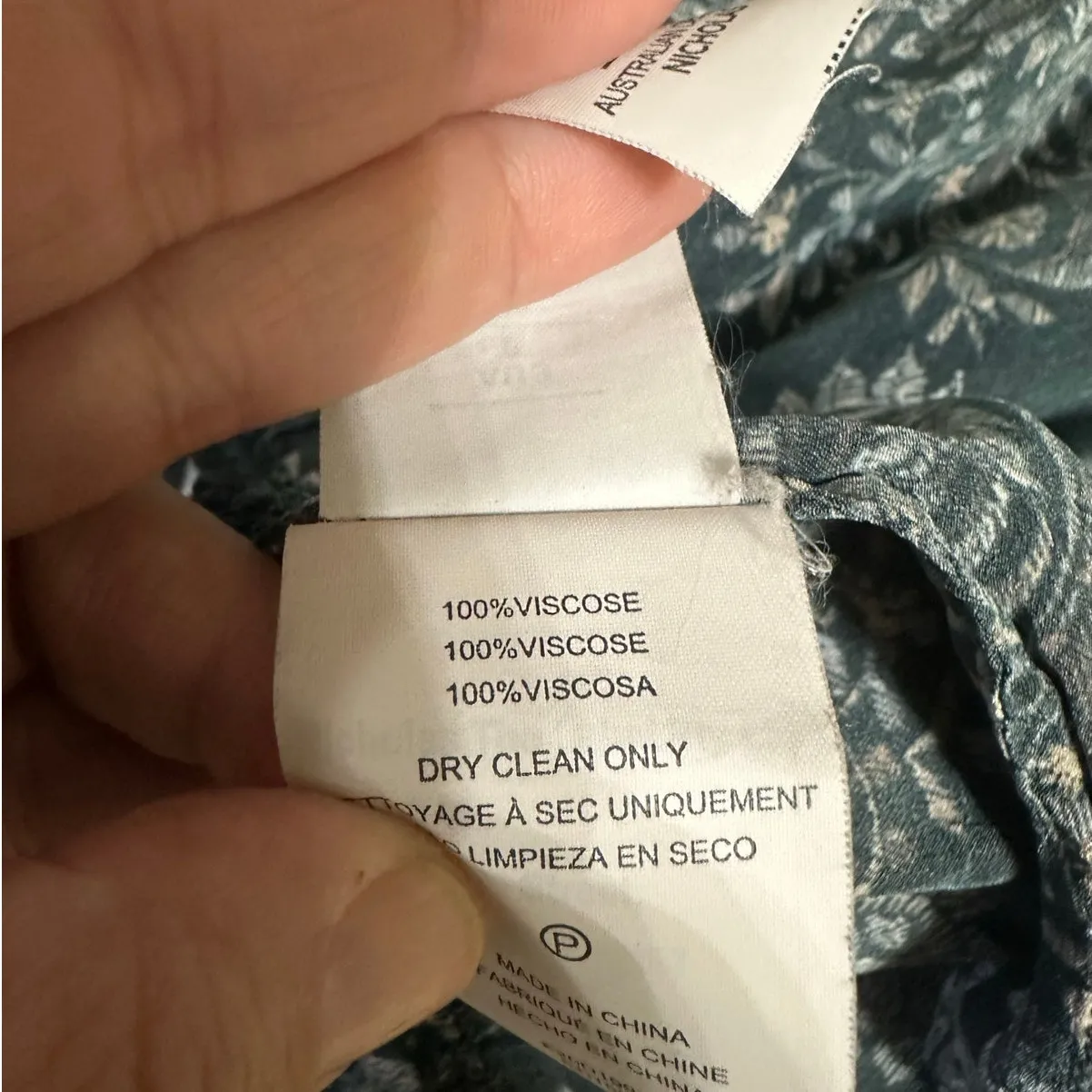 Nicholas Mini Elsie Dress Black Paisley Floral Long Sleeve Ruffle Trim Size 4 - Image 11