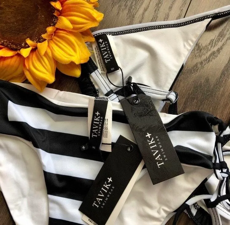 TAVIK VIVIENNE BEBE Striped Bikini Set X•SMALL  - Image 13