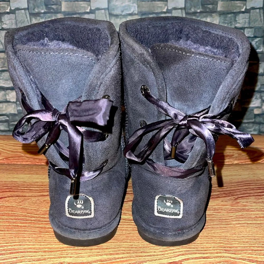 BEARPAW  Charcoal Elizabeth II Suede Boot - Image 3