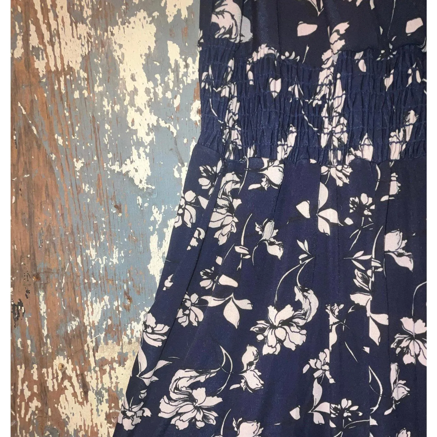 Kaileigh navy floral jumpsuit, size Small Blue - Image 2