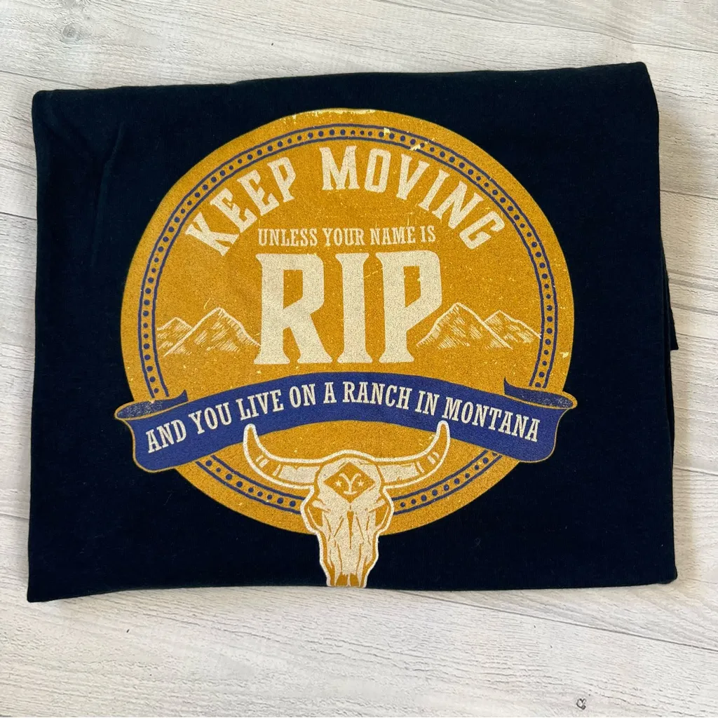 Next Level Apparel Keep Moving RIP Graphic T-Shirt - Image 4
