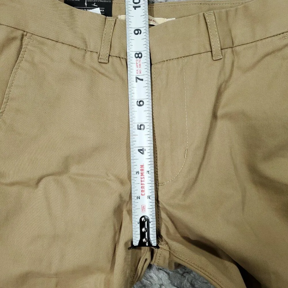 Levi's Baggy Trouser Pants Khaki Tan Twill Loose Y2K Trousers Women's Size 23x31 - Image 10