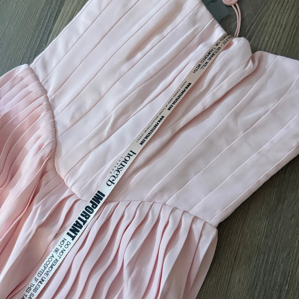 NWT House of CB Marci pink pleated midi corset dress - Image 7