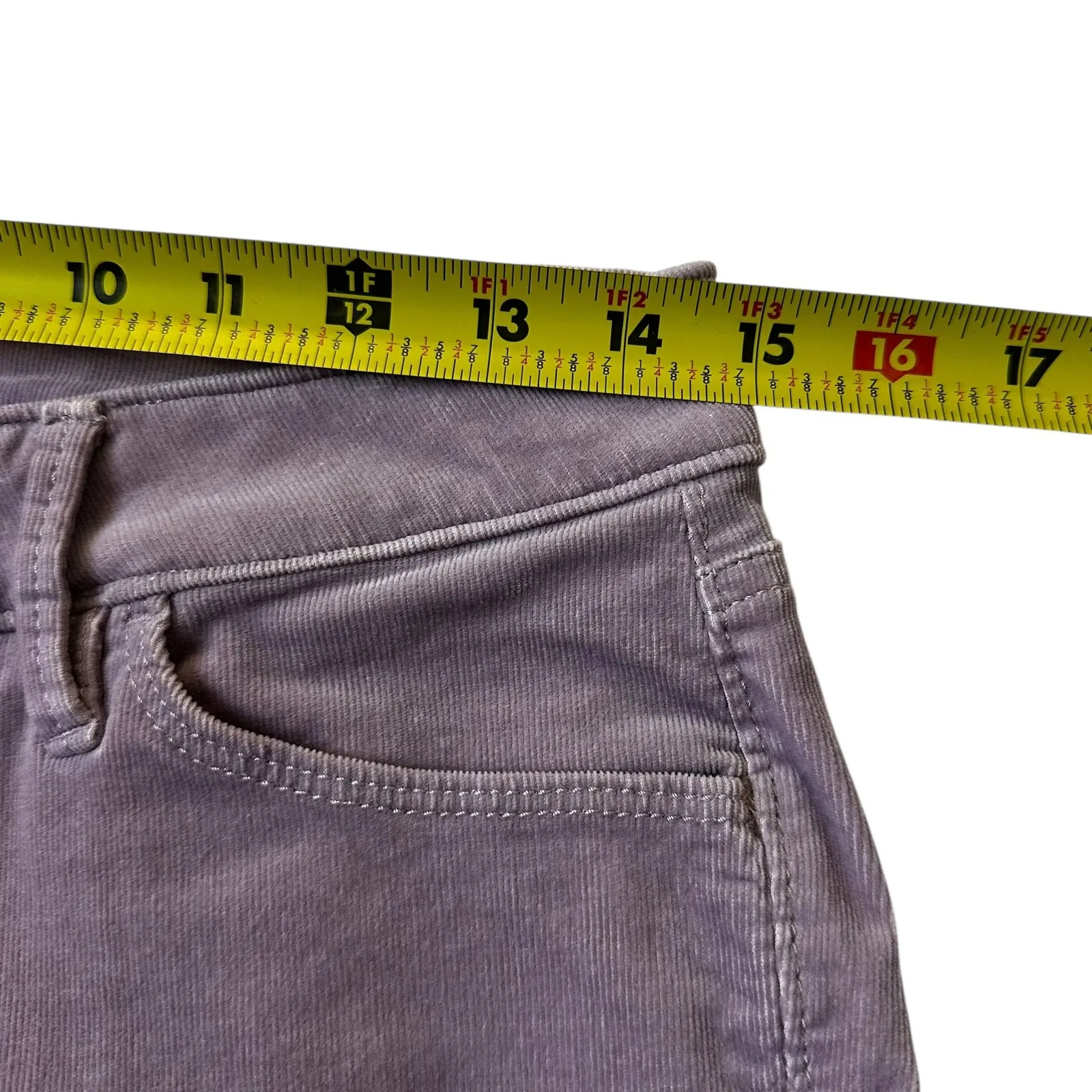 Loft Lilac Corduroy Curvy Skinny Pants Women's Size 4 NWT | 34-29 - Image 6