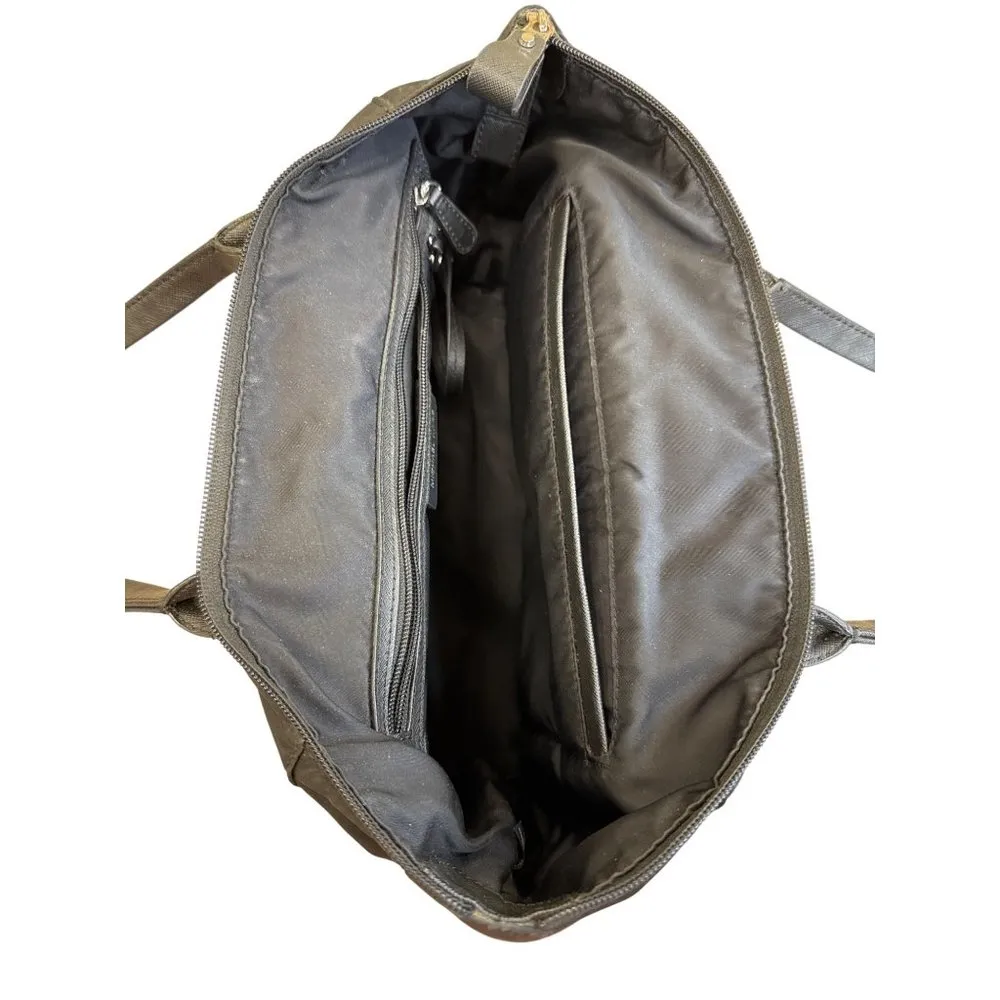 Michael Kors womens black canvas handbag tote SKU 7990 - Image 13