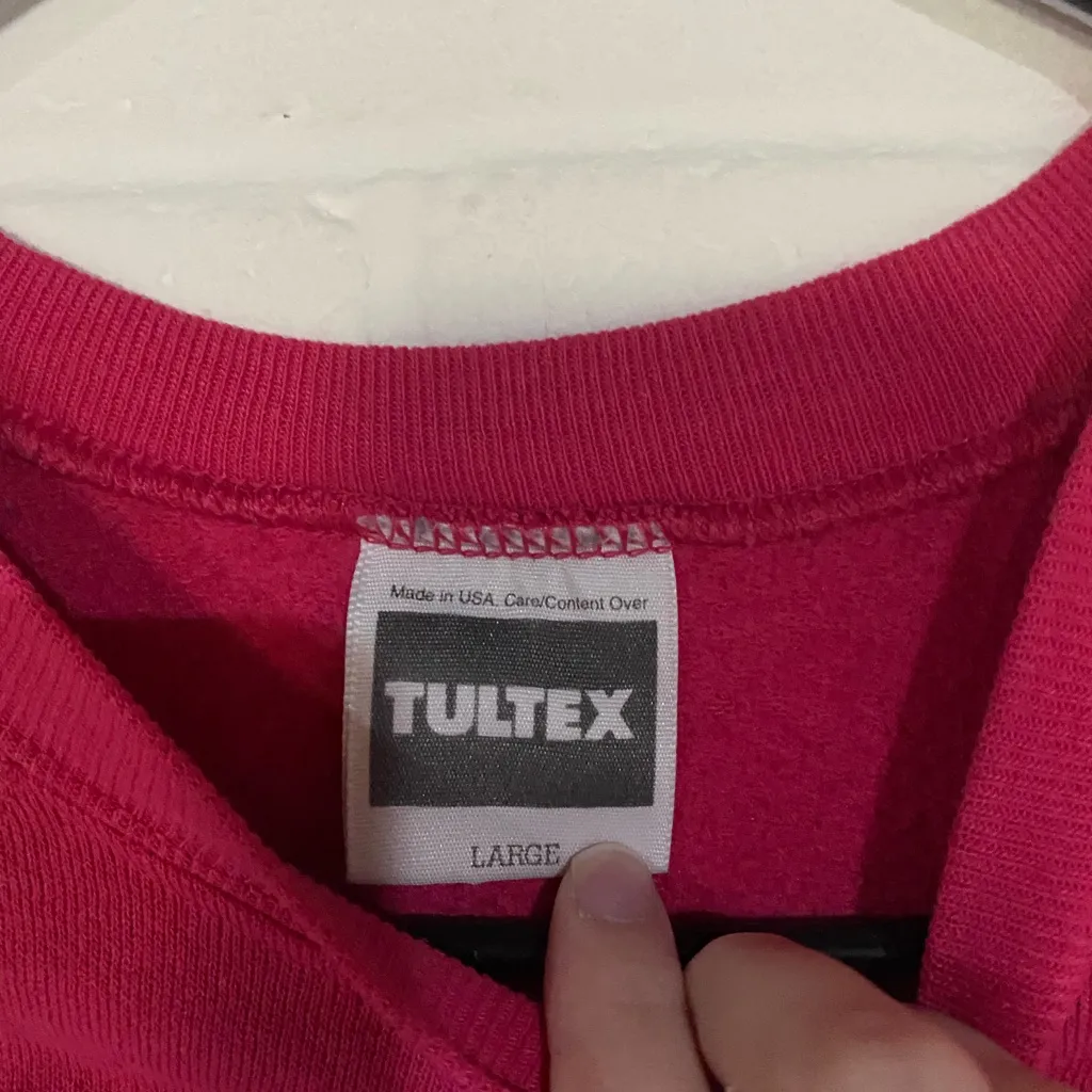 Tultex Vibrant Pink Sweatshirt - Image 3