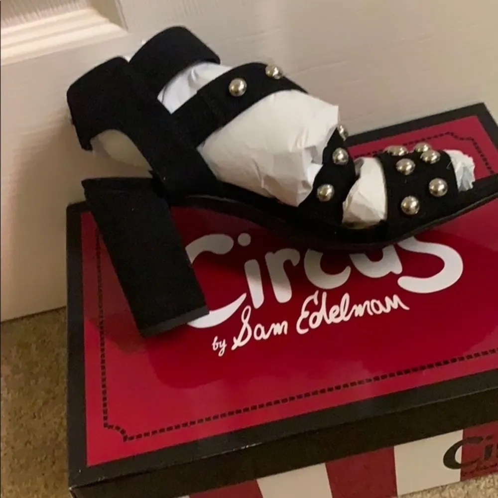 HP NEW Ophelia Black Circus Sam Edelman Studded 6 - Image 30