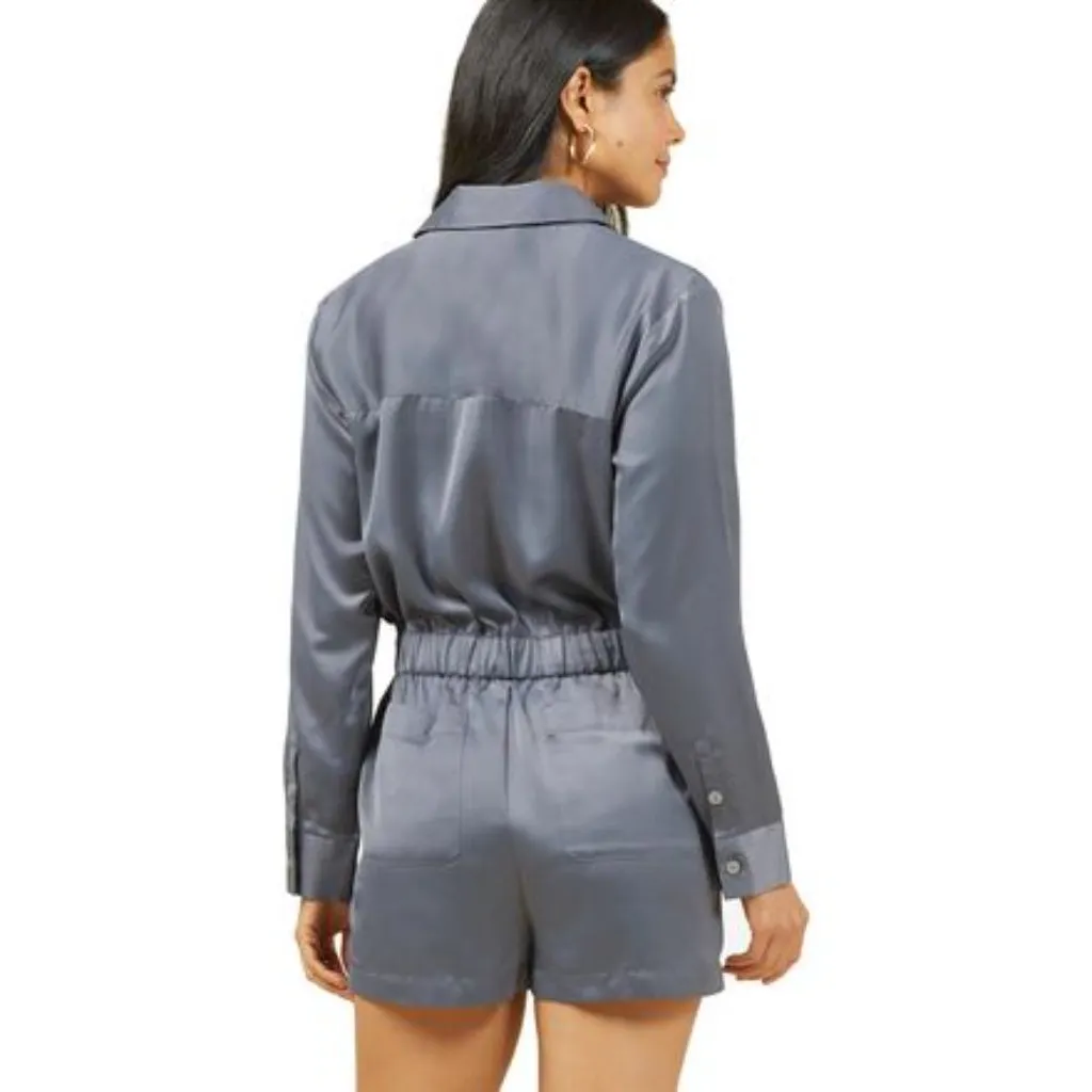 NEW OUTERKNOWN Benson Utility Shortall Jumpsuit Romper Size Medium - Image 2