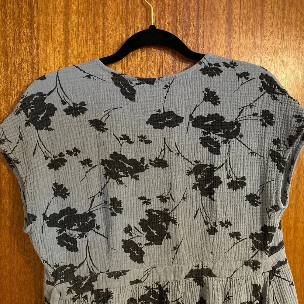 Bohme Floral Print Cross Tie Midi Dress - Small - Image 6